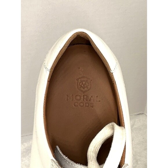 Men's Moral Code Quintus White Leather Sneakers Size 11 - Picture 7 of 8